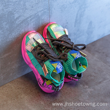 Fashion Outdoor Non-Slip Children Running Sport Shoes